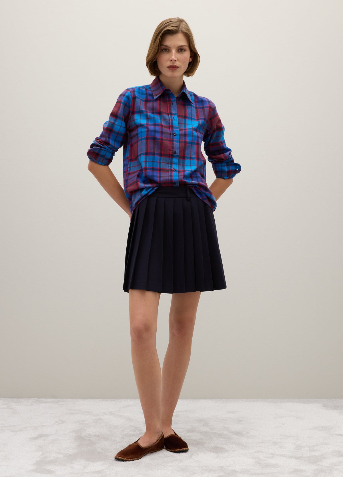 OVS Multicoloured Check Shirt In Pure Cotton Flannel