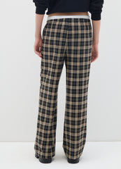 OVS Multicolour Checked Wide-Leg Trousers