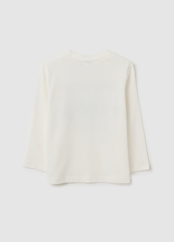 OVS Baby'S Pure Cotton White Regular Fit Top