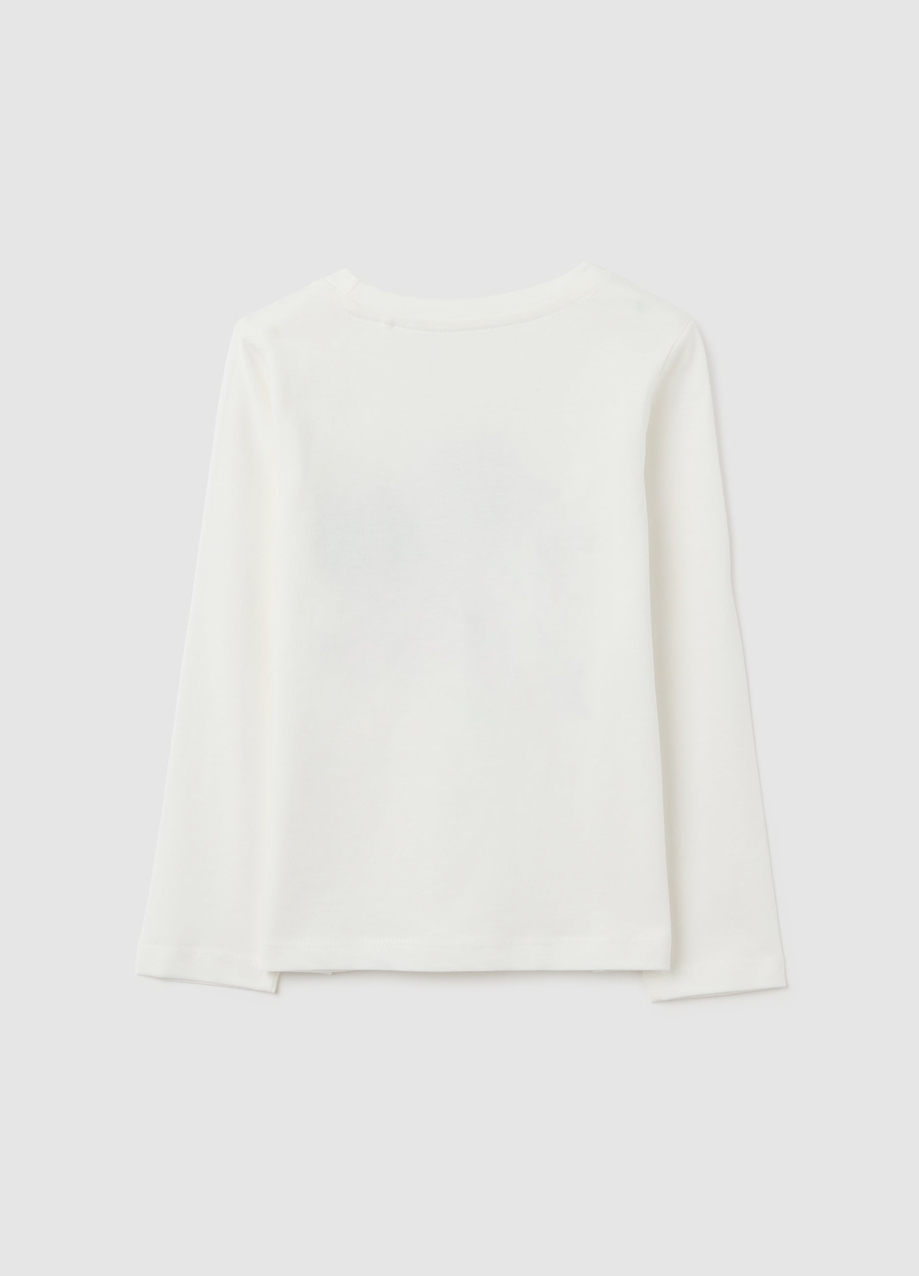 OVS Girls' White Cotton Regular Fit Top