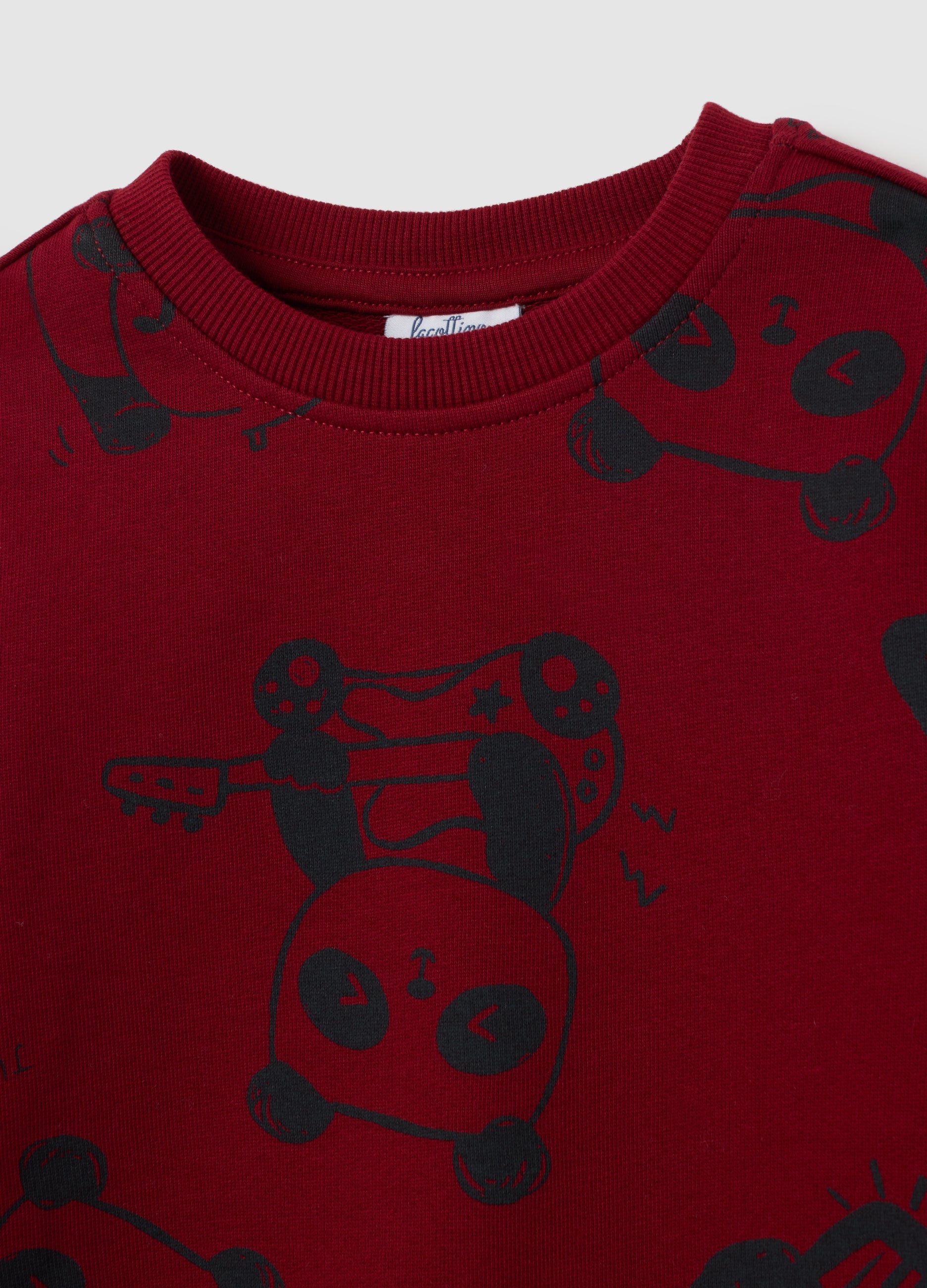 OVS Regular Fit Pure Cotton Red Children'S Sweatshirt