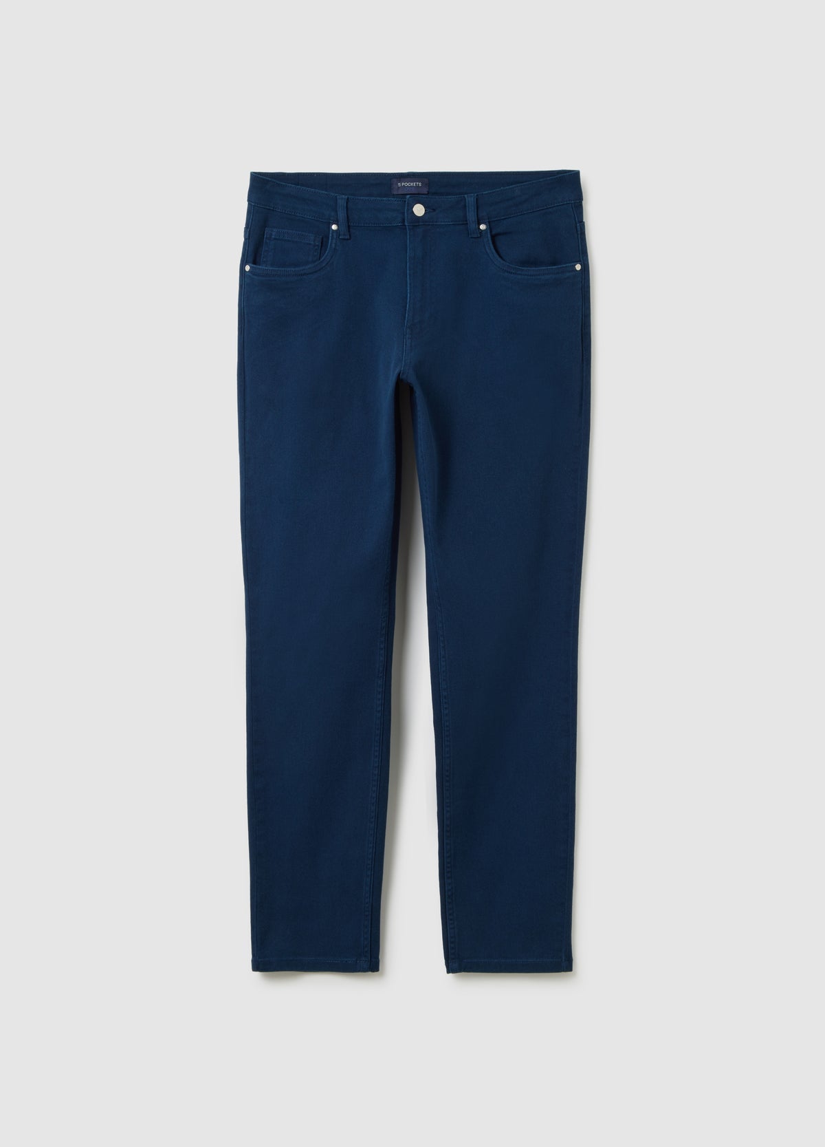 OVS Slim Fit Blue Stretch Cotton Trousers