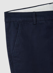 OVS Blue Stretch Cotton Trousers Regular Fit