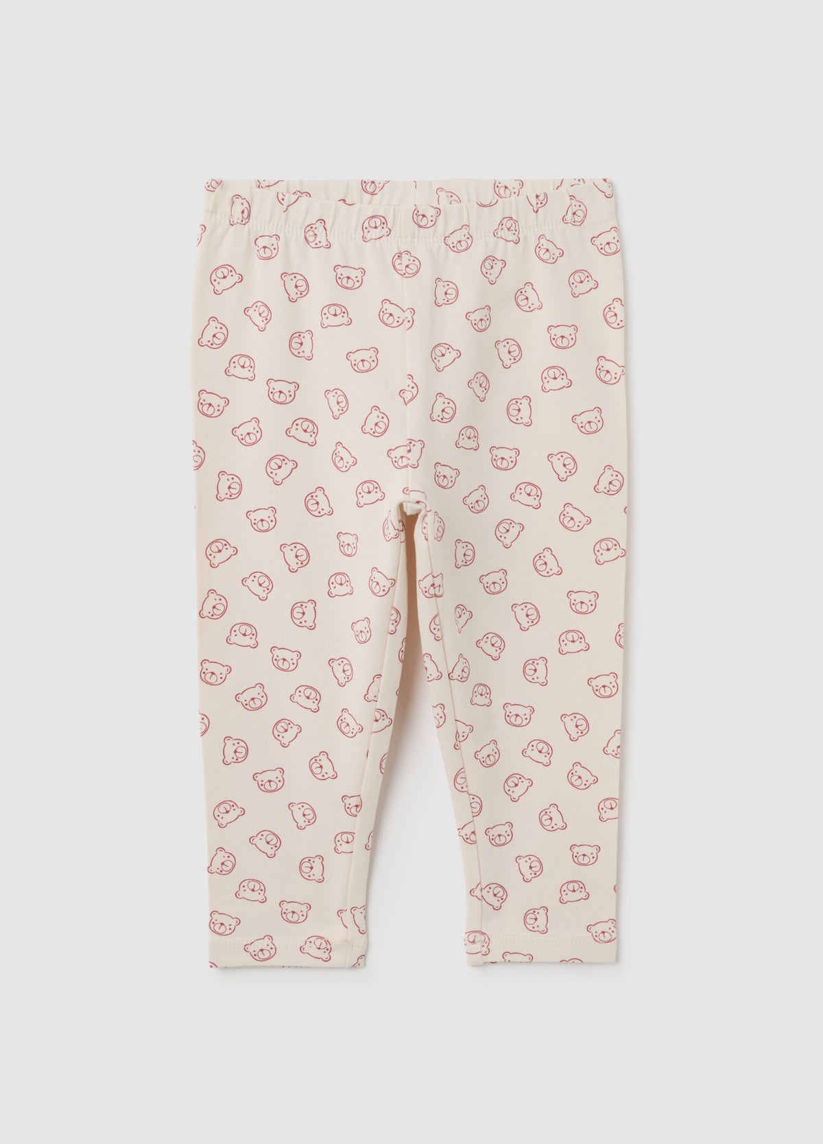 OVS Beige Cotton Skinny Fit Leggings