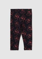 OVS Girls' Black Stretchy Cotton Leggings