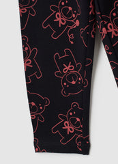 OVS Girls' Black Stretchy Cotton Leggings