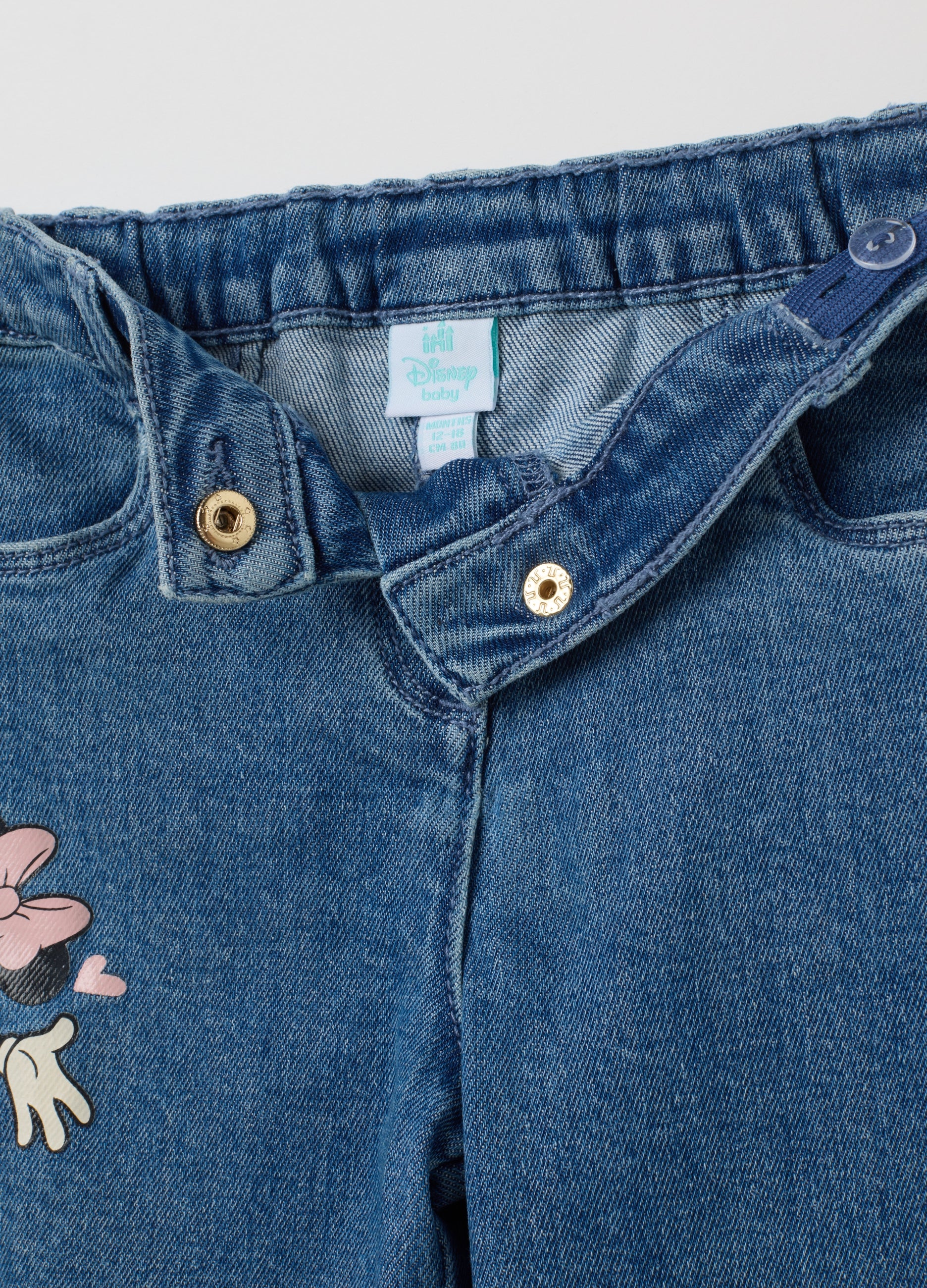 OVS Girls' Flare Blue Stretch Denim Trousers