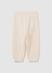 OVS Girls' Jogger Trousers In Pure Beige Cotton
