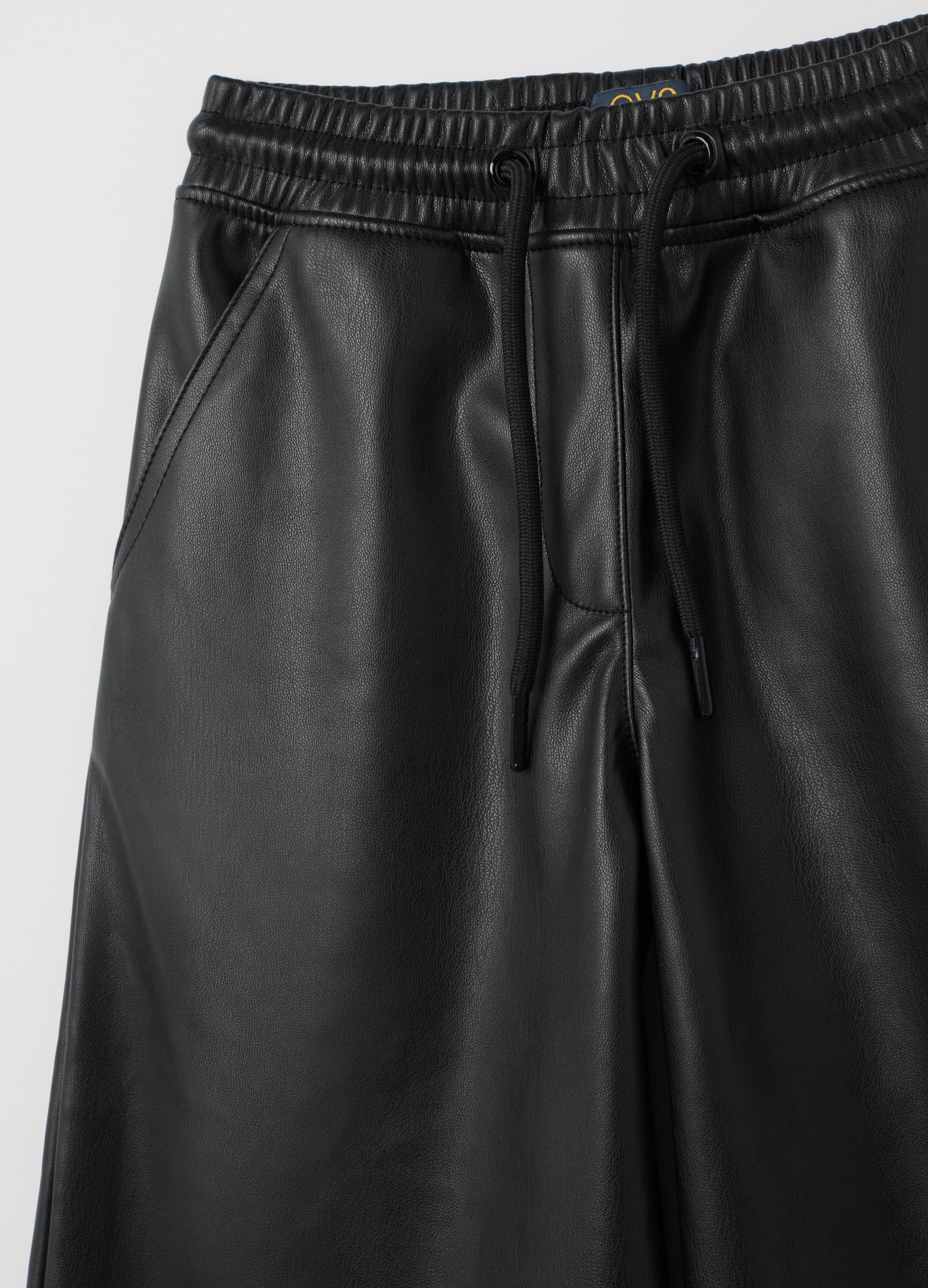 OVS Girls' Black Regular Fit Trousers