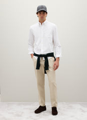 OVS Oxford Cotton Shirt With Button-Down Collar