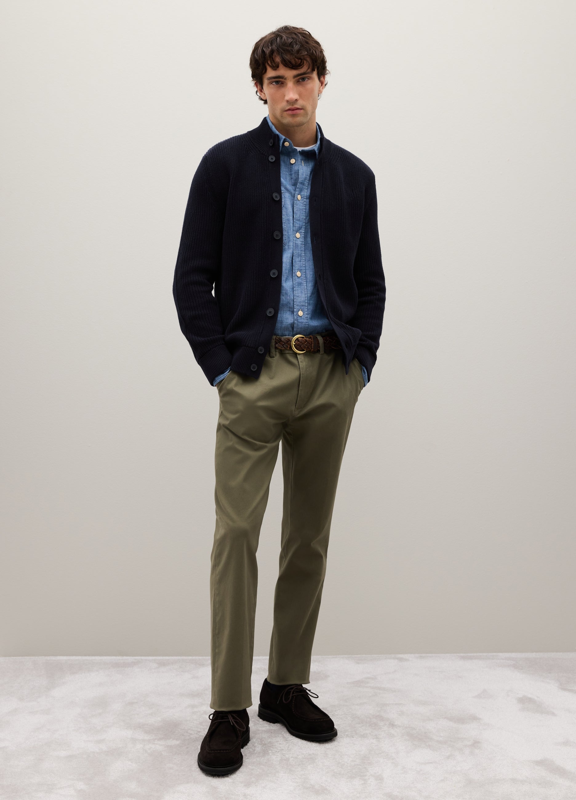 OVS Blue Cardigan In Pure Cotton