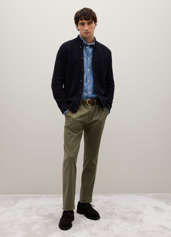 OVS Blue Cardigan In Pure Cotton