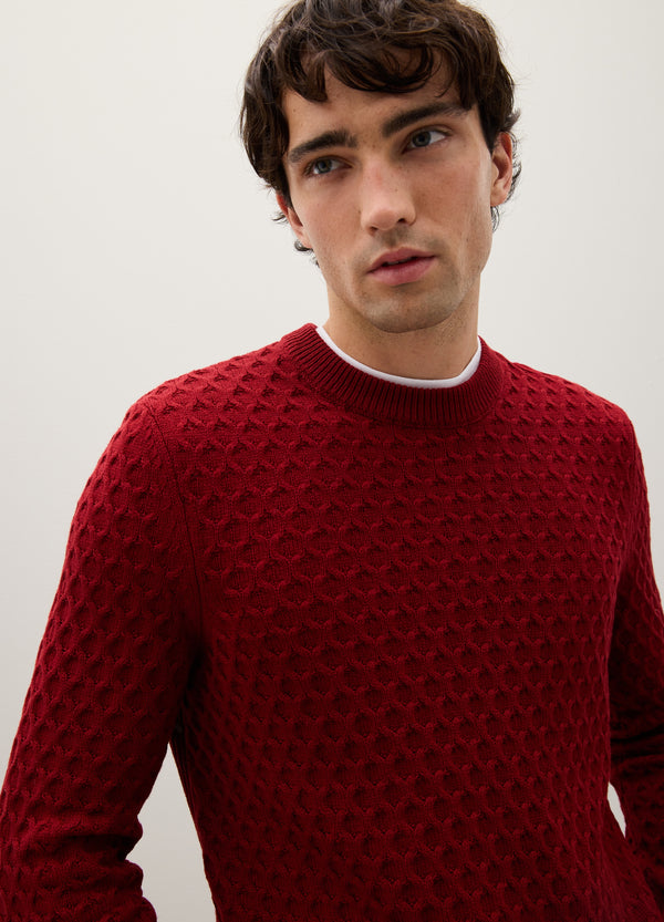 OVS Regular Fit Red Cotton Blend Jumper