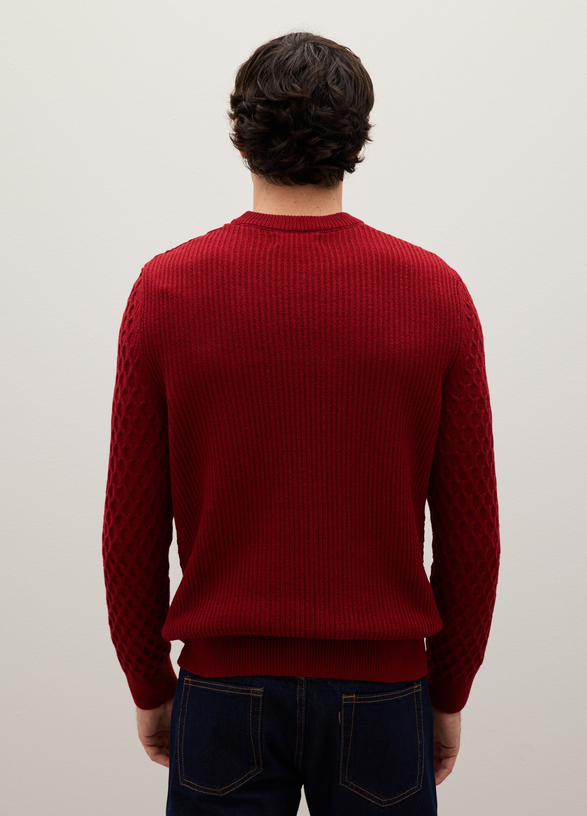 OVS Regular Fit Red Cotton Blend Jumper