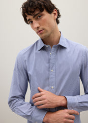 OVS Regular Fit Blue Pure Cotton Shirt