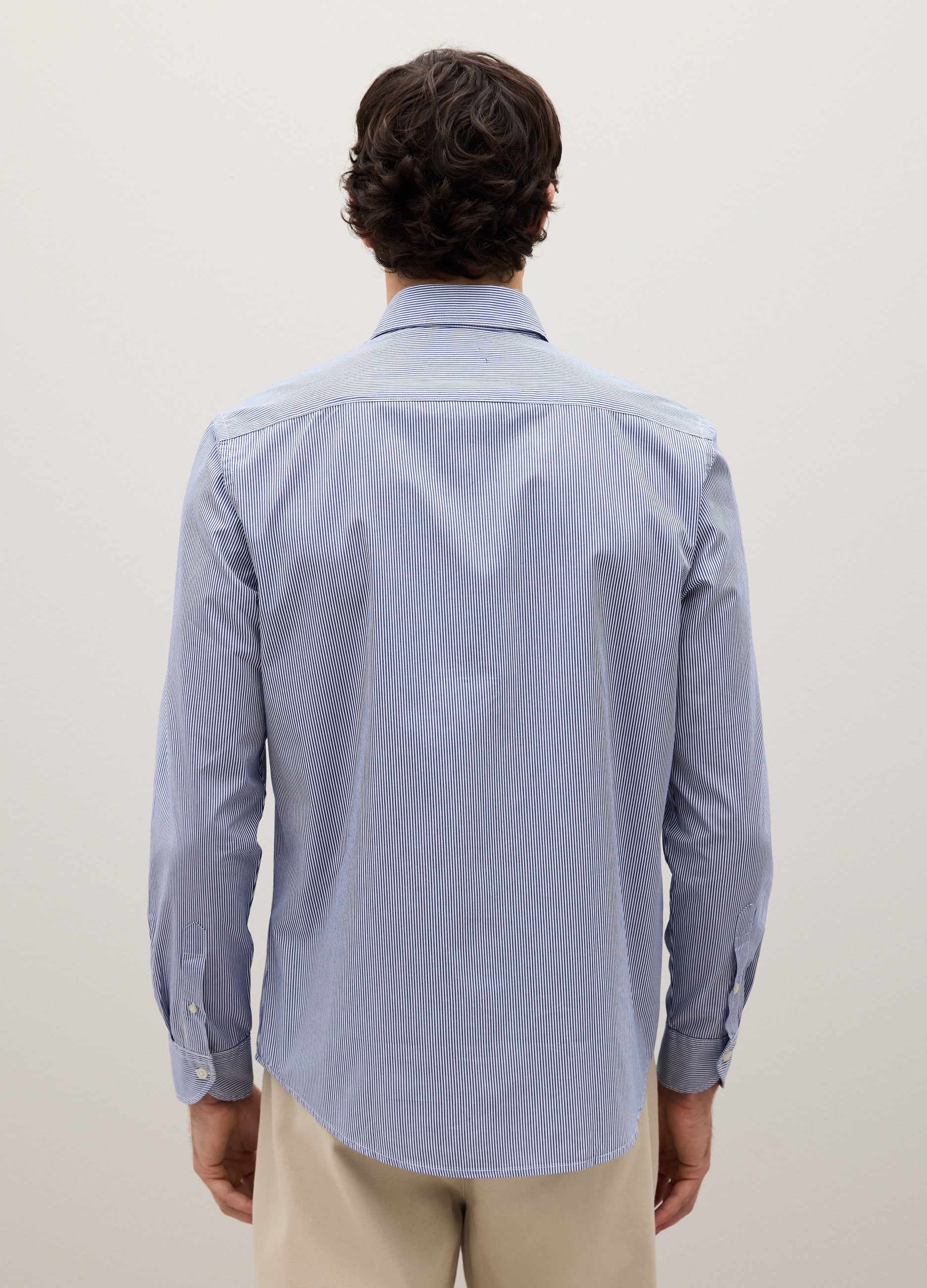 OVS Regular Fit Blue Pure Cotton Shirt