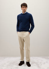 OVS Blue Jumper In Cotton And Polyamide Blend