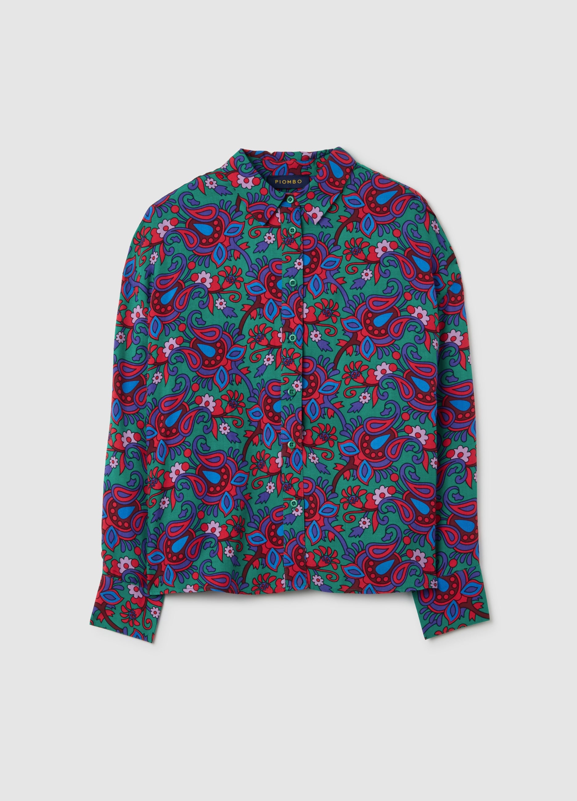 OVS Multicolour Pure Viscose Shirt Regular Fit