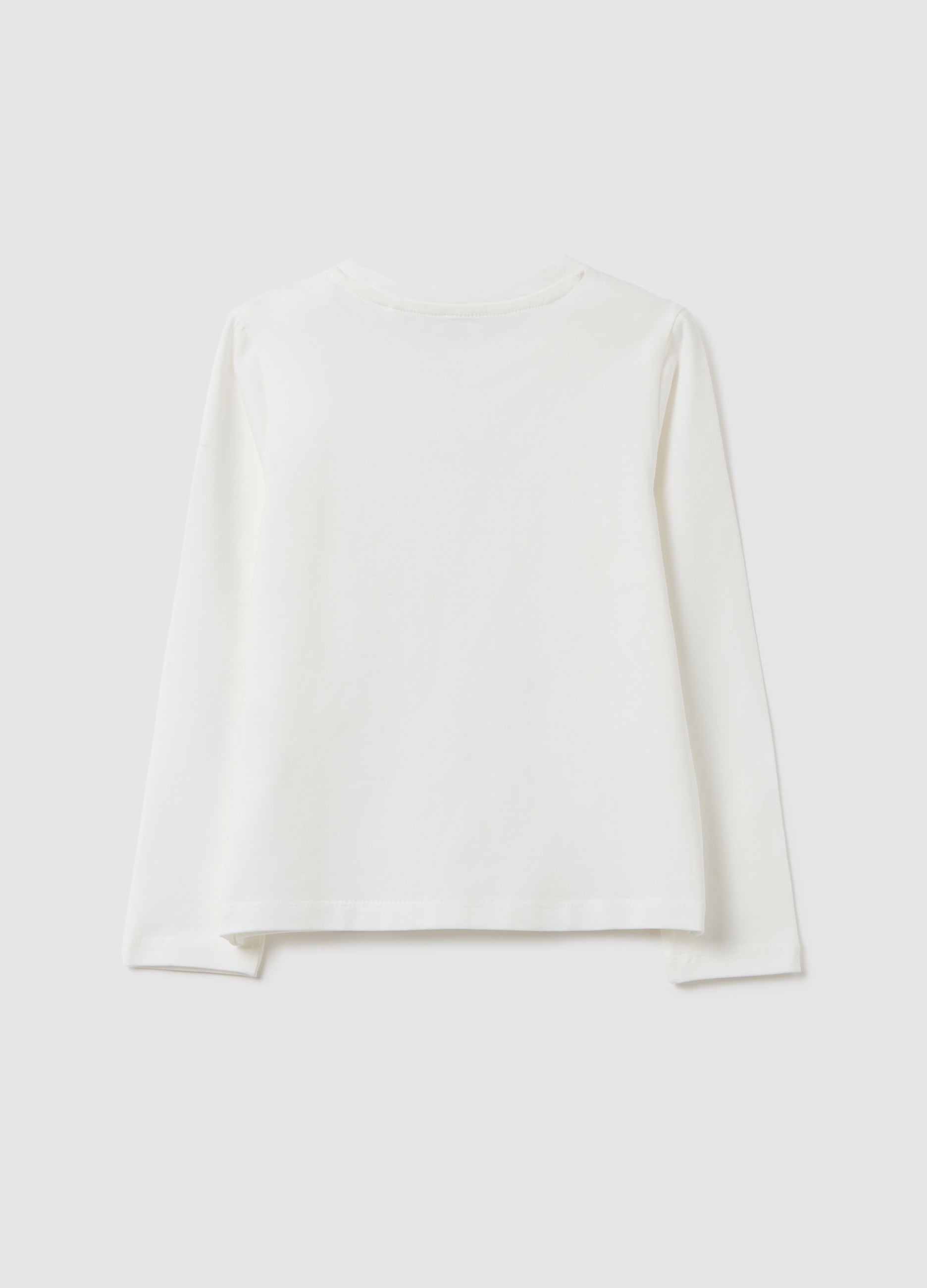 OVS Girls' White Regular Fit Stretch Cotton Top