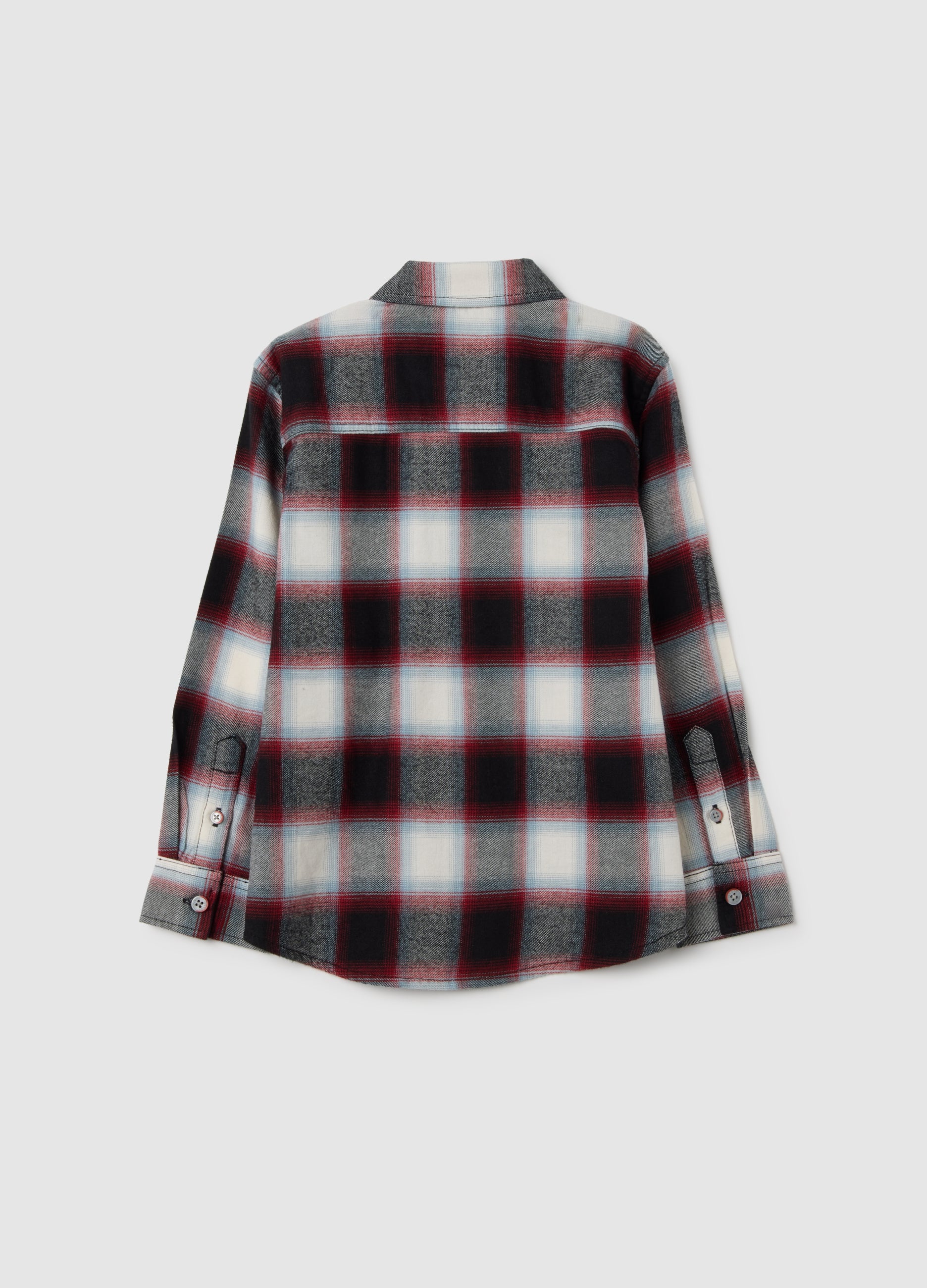 OVS Children'S Pure Cotton Check Shirt Regular Fit