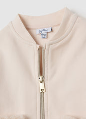 OVS Regular Fit Beige Stretchy Cotton Baby Sweatshirt