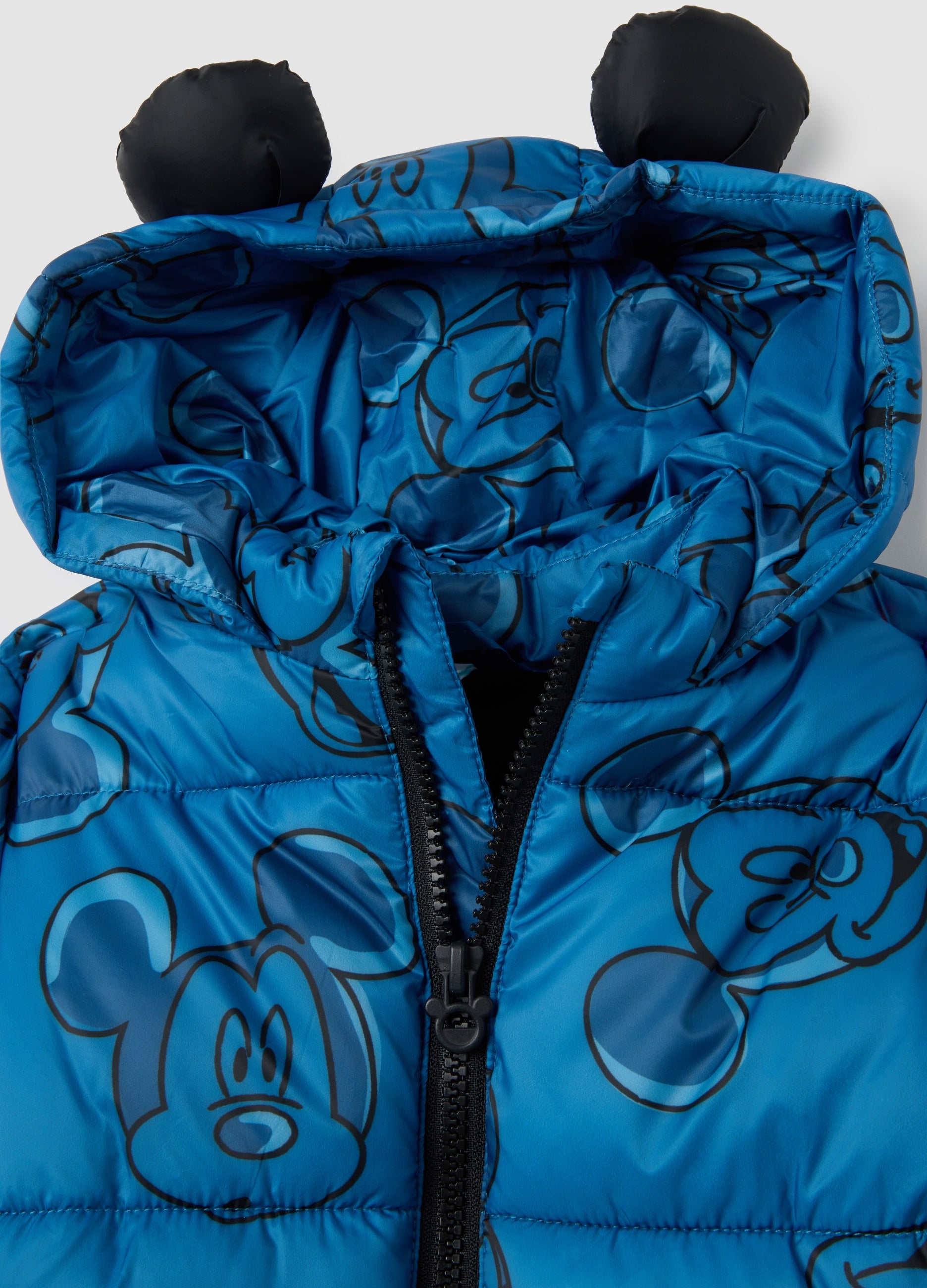 OVS Children'S Blue Mixed Regular Fit Jacket With Hood
