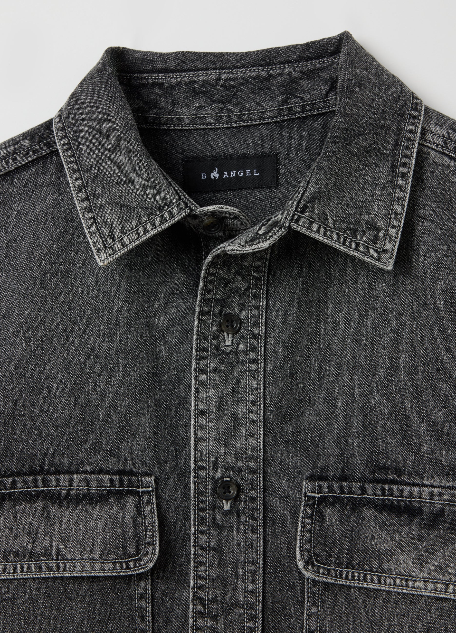 OVS Grey Pure Cotton Shirt Regular Fit