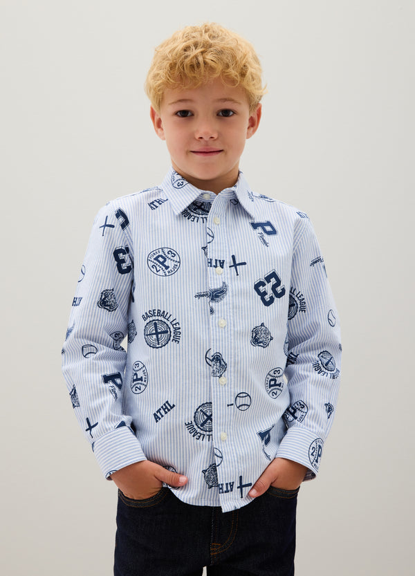 OVS Multicolour Regular Fit Pure Cotton Child'S Shirt