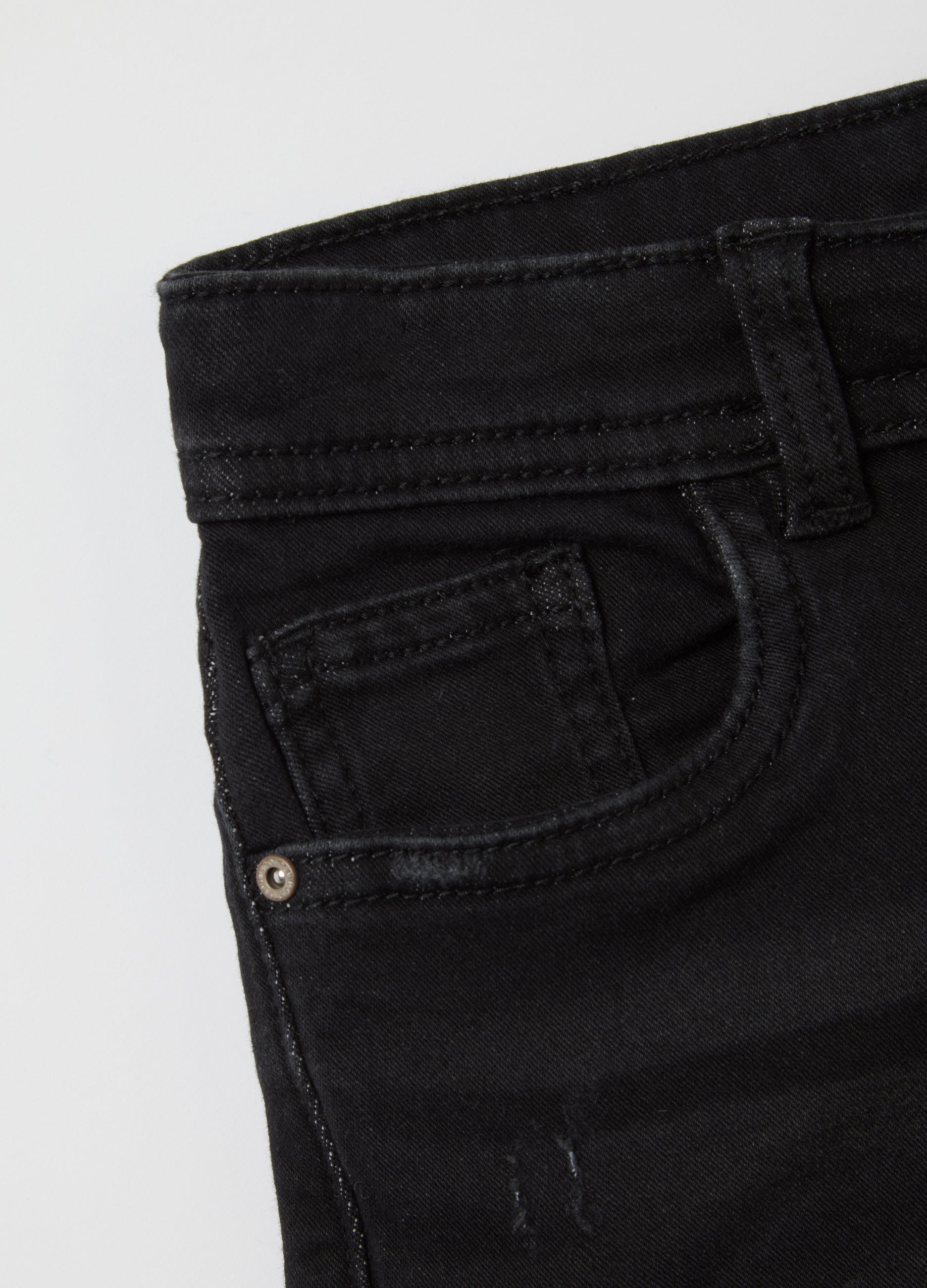 OVS Black Denim Trousers For Kids