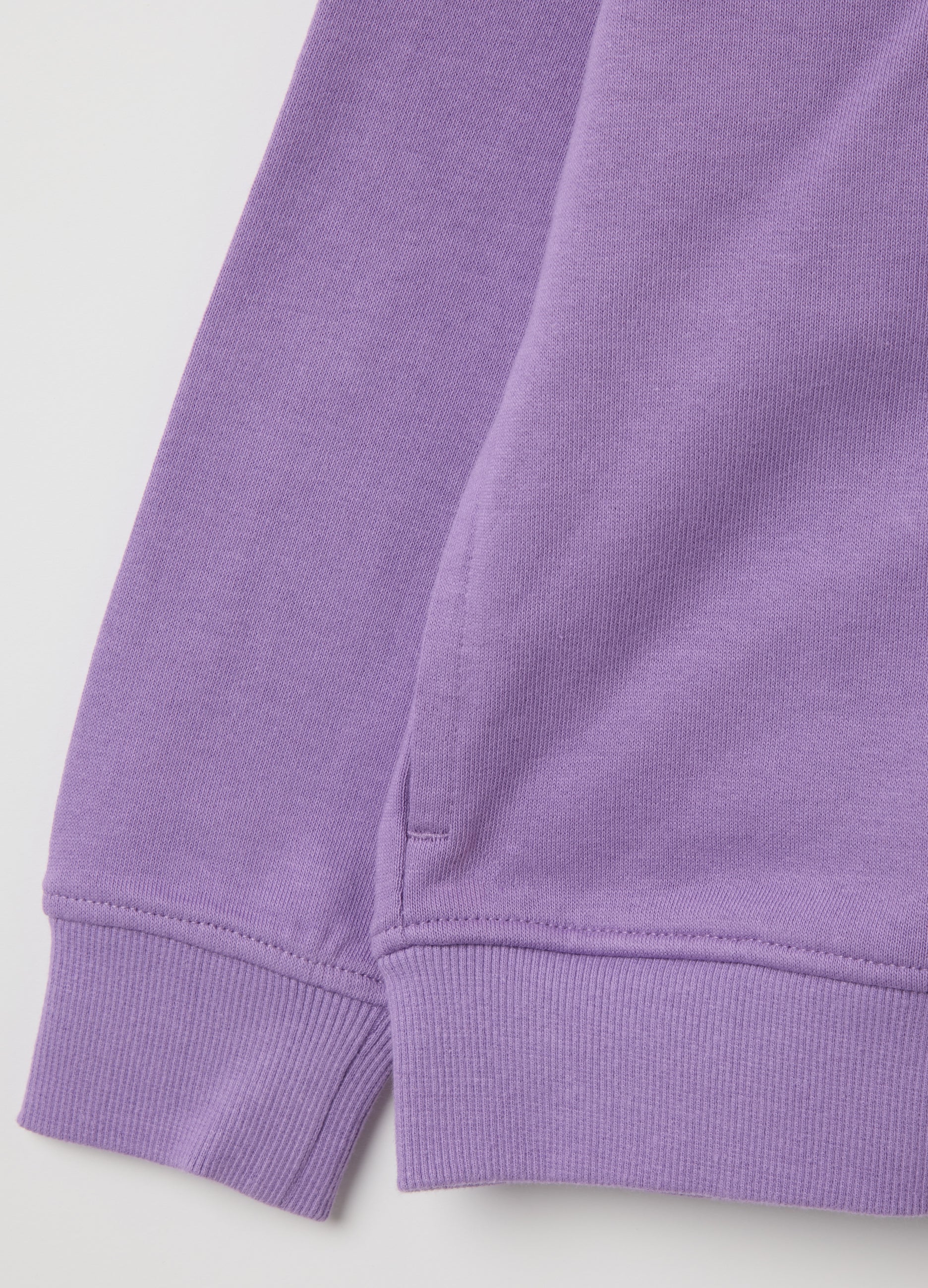 OVS Girls' Sweatshirt In Pure Purple Cotton With Regular Fit