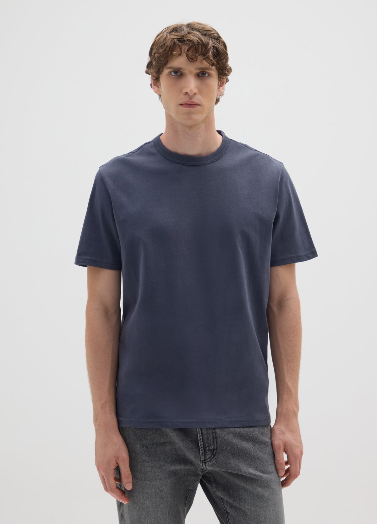 OVS Blue Pure Cotton T-Shirt With Regular Fit