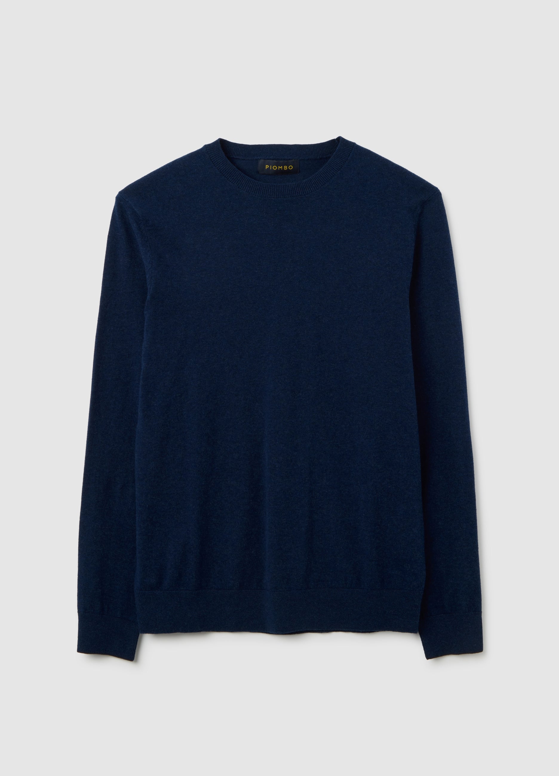 OVS Blue Jumper In Cotton And Polyamide Blend