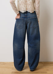 OVS Balloon Blue Cotton Jeans
