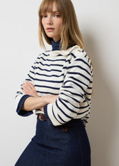 OVS Oversized Cotton Blend Striped Sweater