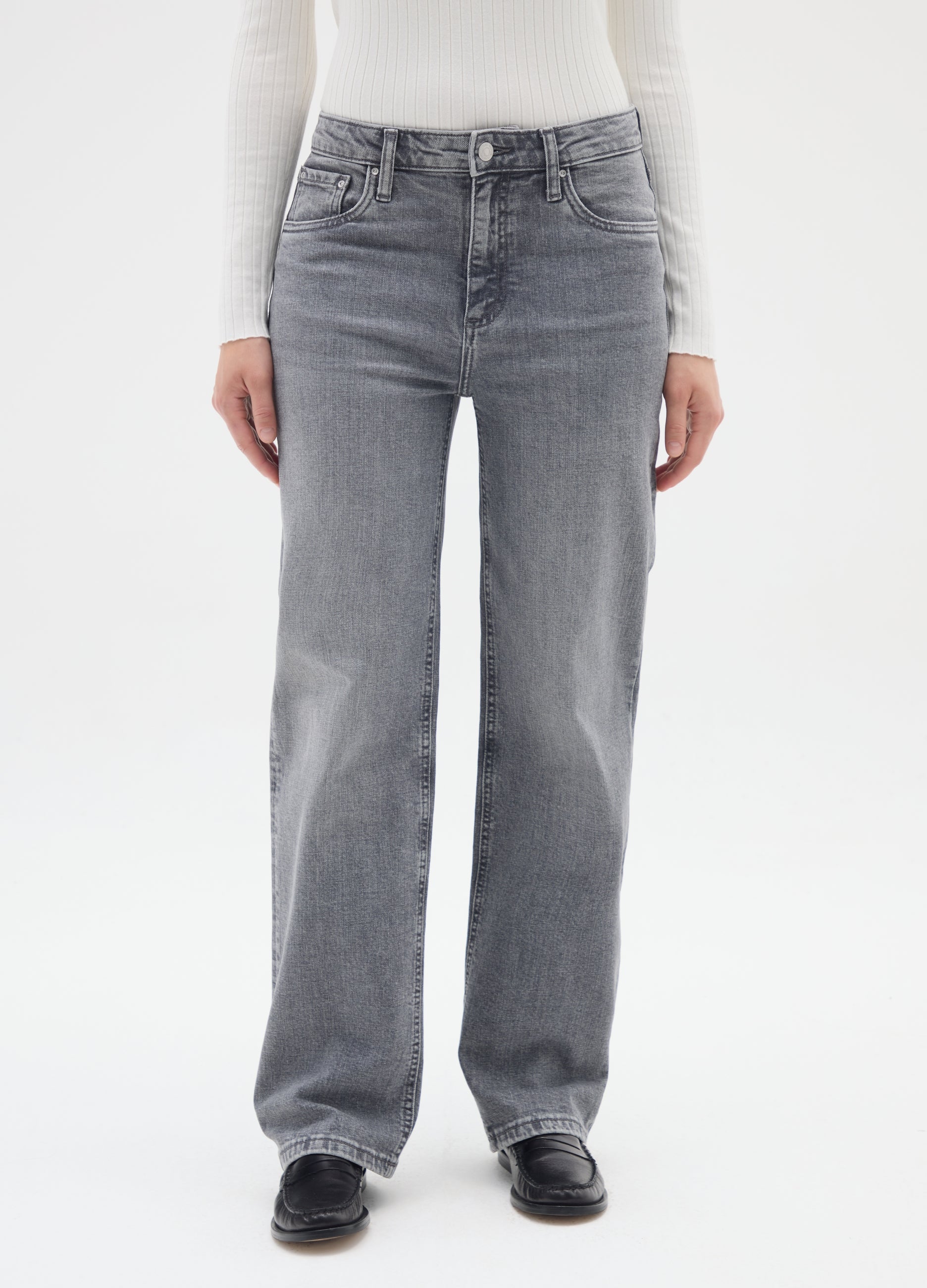 OVS Grey Stretch Regular Waist Jeans