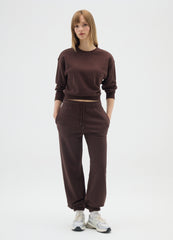 OVS Crew Neck Cotton Blend Sweatshirt