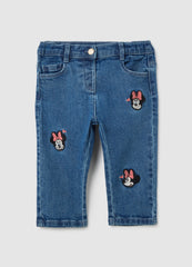 OVS Stretch Denim Trousers With Minnie