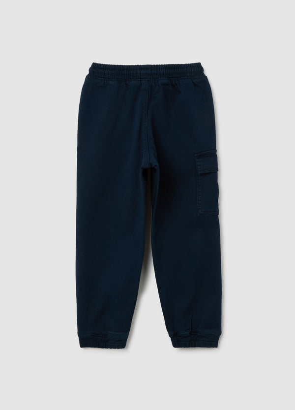 OVS Children'S Blue Stretch Cotton Trousers