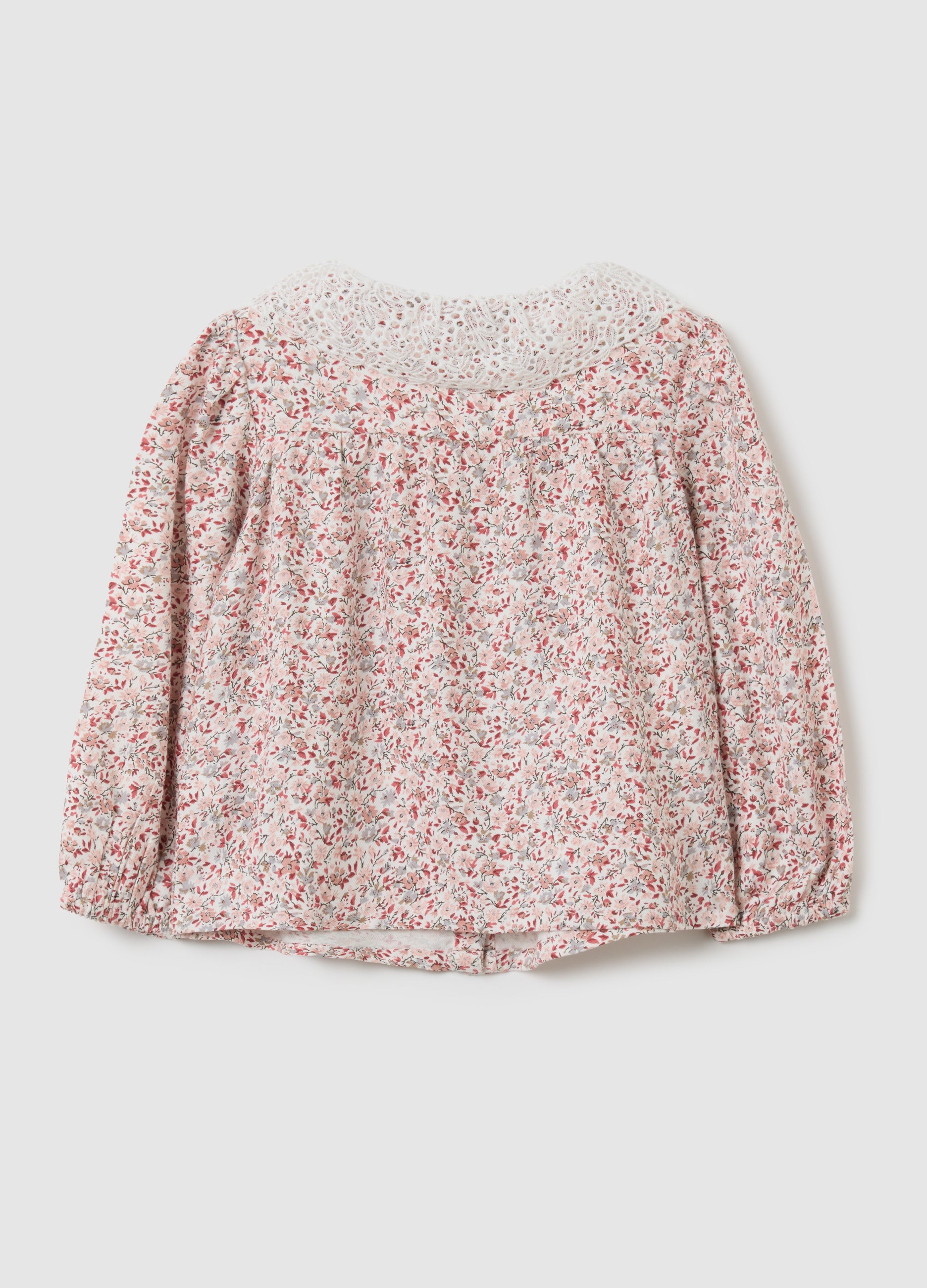 OVS Regular Fit Floral Shirt For Girls With Buttons