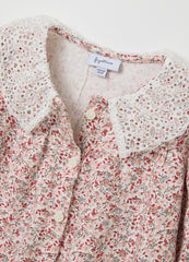 OVS Regular Fit Floral Shirt For Girls With Buttons