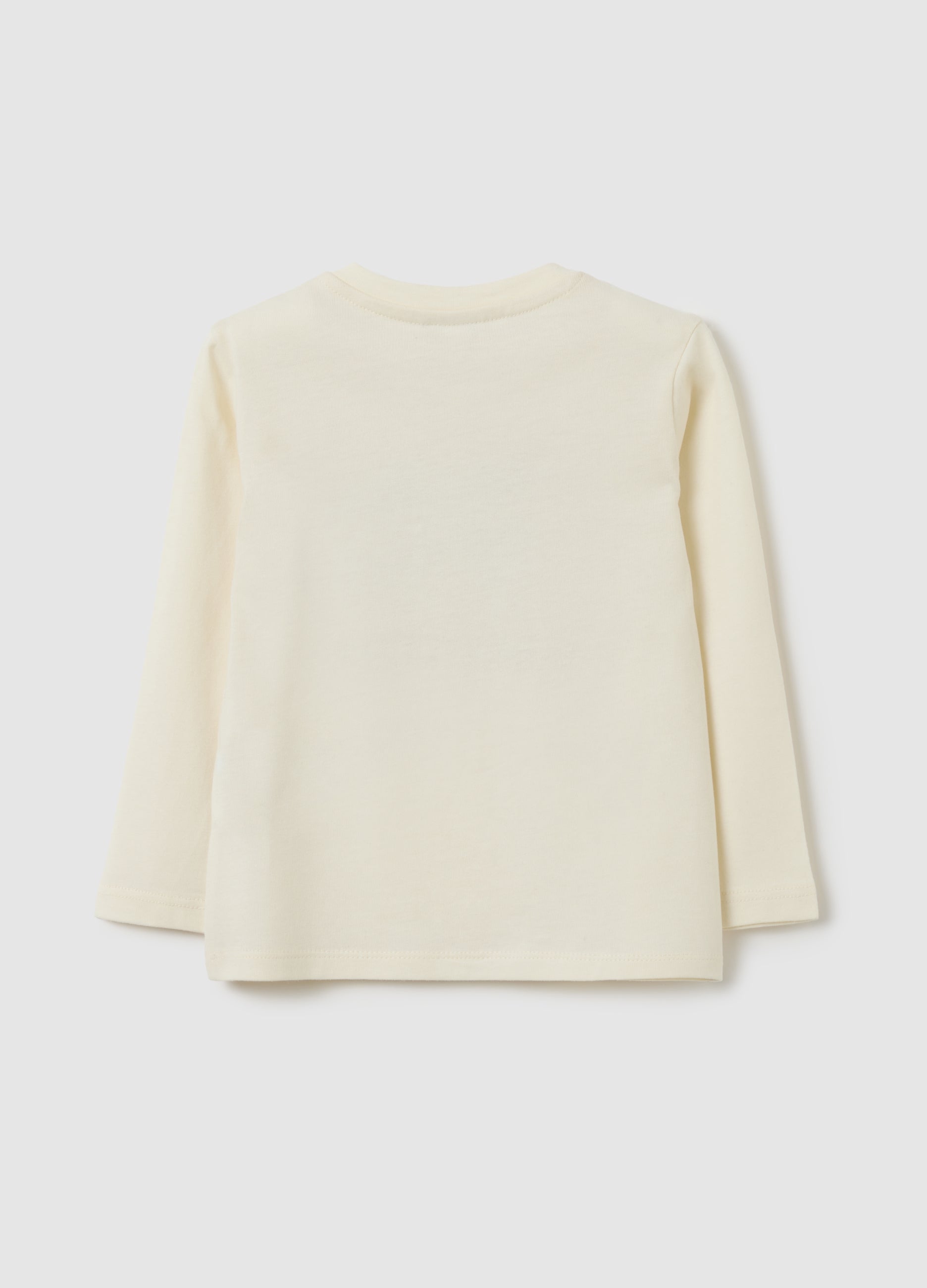 OVS Pure Cotton Beige Regular Fit Baby T-Shirt