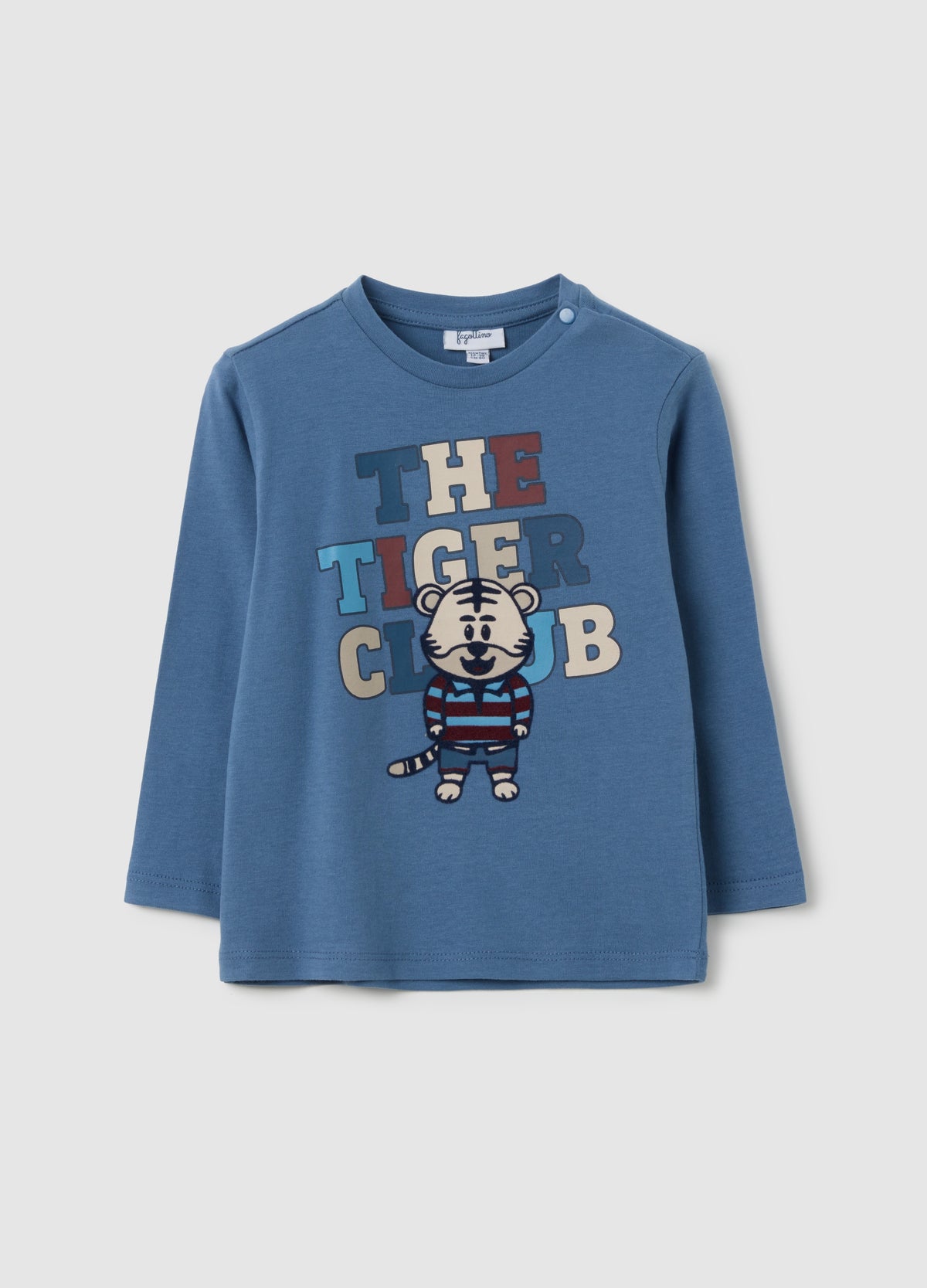 OVS Children'S Blue Pure Cotton T-Shirt With Print