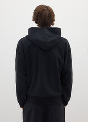 OVS Black Cotton Blend Hoodie With Oversized Fit
