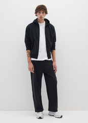 OVS Black Cotton Blend Relaxed Fit Trousers