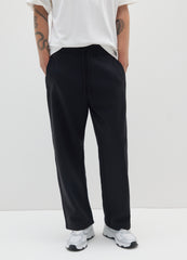 OVS Black Cotton Blend Relaxed Fit Trousers