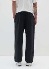 OVS Black Cotton Blend Relaxed Fit Trousers