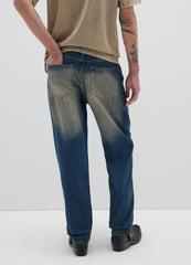OVS Blue Cotton Baggy Jeans