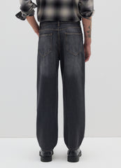 OVS Grey Cotton Baggy Jeans