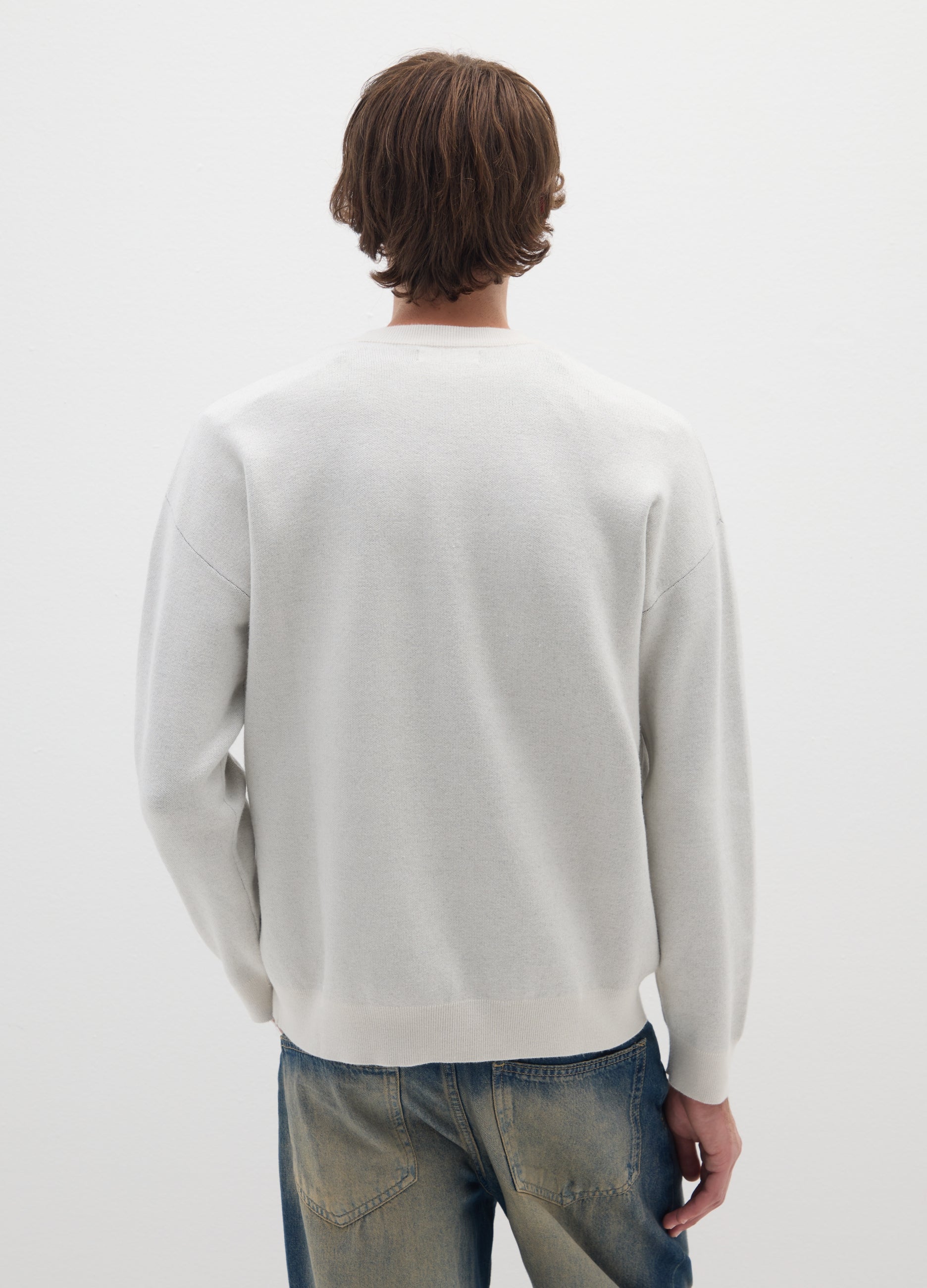 OVS Grey Regular Fit Jumper With Lettering