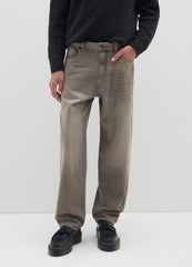 OVS Brown Baggy Jeans In Pure Cotton